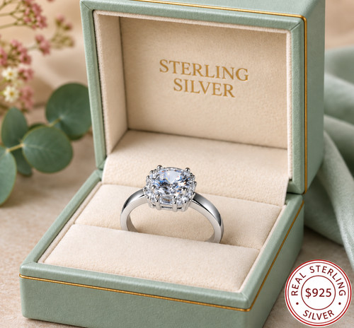 S925 sterling silver cluster - sterling,