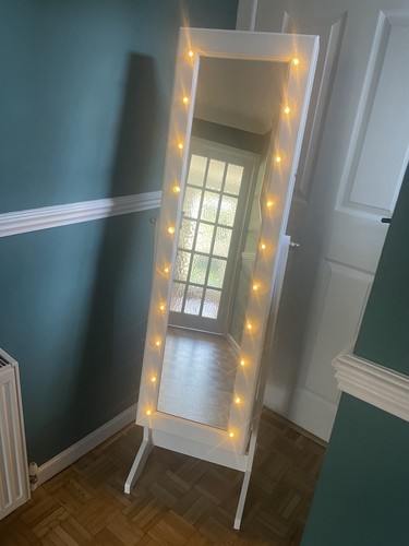 White freestanding mirrored - freestanding,