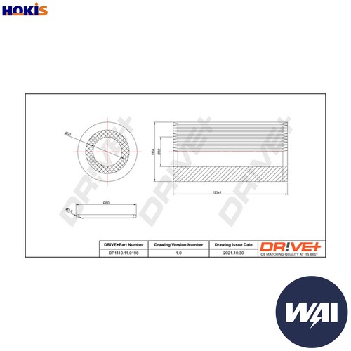 Oil filter dp1110 - oil, dp1110.11.0198