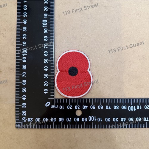Poppy remembrance shirt - poppy, patch