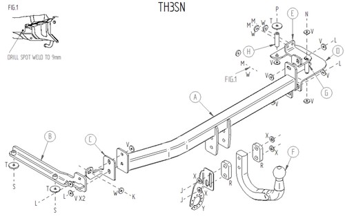 Towtrust swan neck automotive - towtrust,