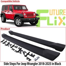 BLACK RUNNING BOARD SIDE STEPS