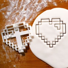 8-Bit Heart cookie cutter |
