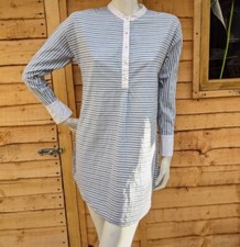 ZARA Womens Blue White Striped