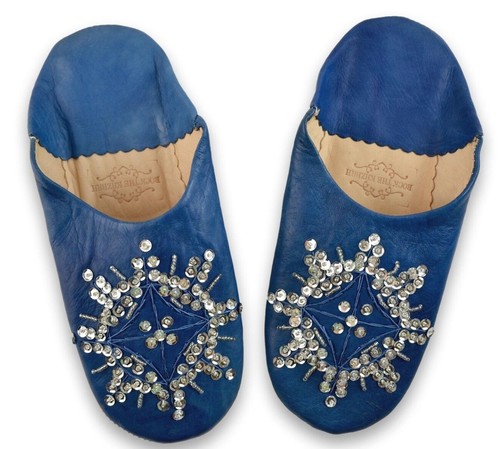 Womens moroccan leather sequin - moroccan,