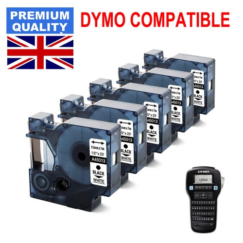 Dymo label tape 45013 black - label,