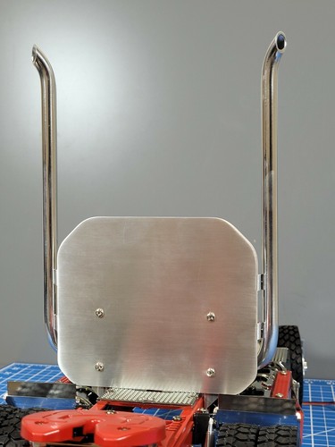 Aluminum headache exhaust - aluminum, rack