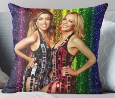 Kylie Minogue & Danni Minogue Retro Polyester Pillowcase 40x40cm Collectible.
