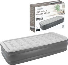 Benross Raised Single Airbed with Built-in Electric Pump - Grey – New Open Box