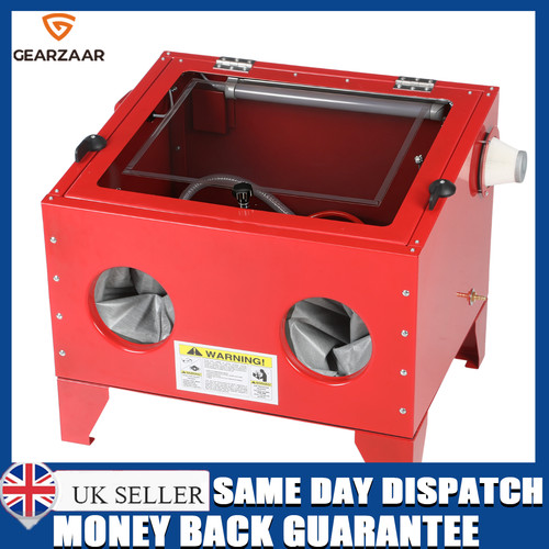 Sand blasting cabinet with led - with,