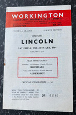 Workington v Lincoln 1963/64