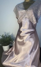 BHS LIQUID  SATIN NEGLIGEE/ NIGHTDRESS PINK SIZE 18