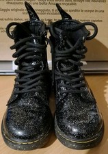 Dr Martens Black Glitter UK 10