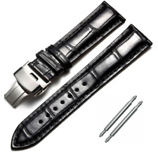 For Citizen Eco-Drive Watch Genuine Leather Strap Band Clasp 18mm  20mm  22mm