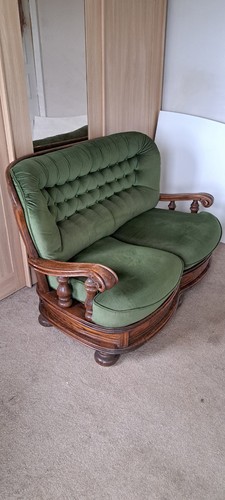Vintage oak framed green - oak,