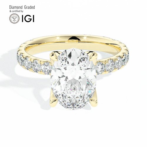 Oval diamond engagement ring - engagement,