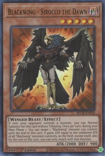 2022 ygo blcr blackwing - 2022, ygo: