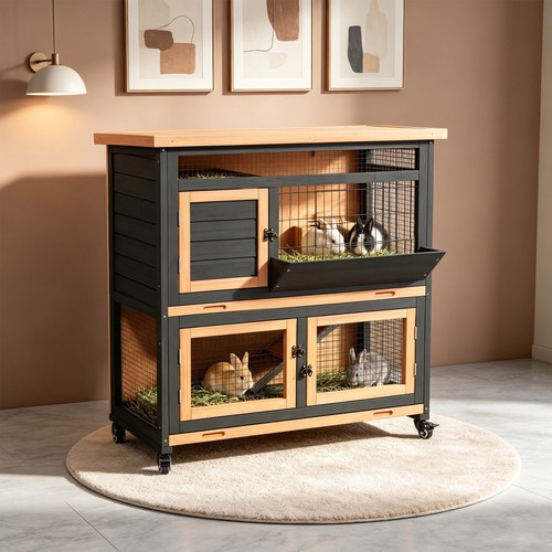Tier indoor rabbit - rabbit, hutch