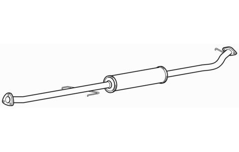 Centre exhaust middle silencer - exhaust,