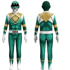 Power Rangers Cosplay Costume Jumpsuits Kids Carnival Fancy Dress Outfit Set New