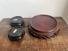 3 Vintage Chinese Carved