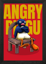 Angry Pingu Framed Wall Art