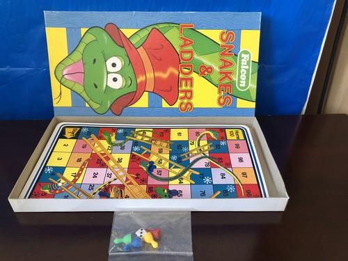 Vintage snakes ladders board - snakes,