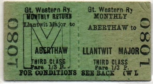 Great western railway - great, ticket
