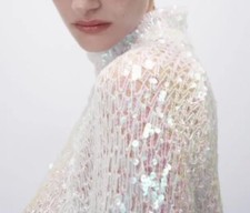 Zara Rare Sequin Top Jumper