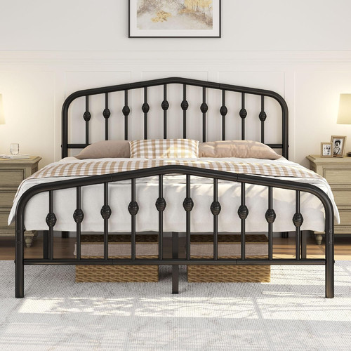 5ft king bed frame slatted - king,