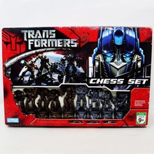 VINTAGE 2007 HASBRO PARKER BROTHERS TRANSFORMERS COLLECTOR'S 3D CHESS SET BOXED