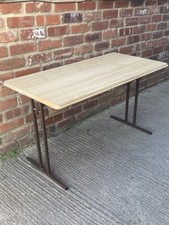 Touring Caravan Formica Fold Down Table 47"Long 23" Wide 27" High VG Clean Condn