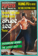 Bruce Lee - Popster Magazine - Fold out Poster .. Authentic 1970s issue EX  (1)