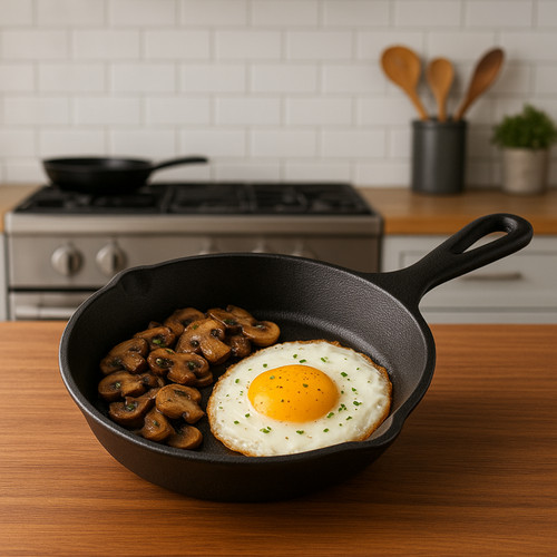 Cast iron skillet pan 5cm - cast,