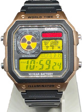 Casio "Royale" AE1200 watch, "Fallout" - unique modification bronze/black