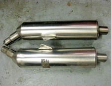 Aprillia Pair Genuine Exhaust Boxes B 1108 RSV 1000 Mille Falco Left & Right '99