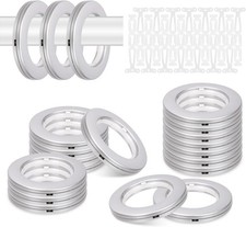 Curtain Grommets Plastic Grommet Eyelets Rings with Washers Easy Push Snap Gromm