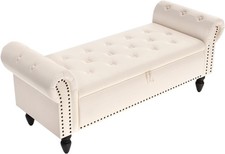 Ottoman Storage Bench  Velvet