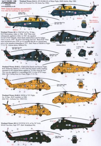 Xtradecal x48111 westland - xtradecal, 1:48