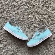 Vans Off The Wall Low Canvas Trainers UK4/US6.5/EU36.5 TCQ0 Baby/Light Blue