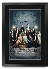 Downton Abbey Hugh Bonneville A3 Poster Framed Autograph Picture for Movie Fan