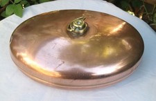 Beautiful Antique CopperOval Hot Water Bottle Bed Warmer