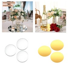 3x Mirror Centerpieces for Table Plates for Centerpieces Party Shower Party