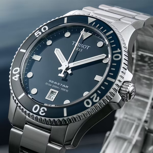 Tissot seastar 1000 40mm - 40mm, blue
