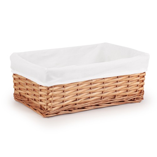 Wicker storage basket with - wicker,