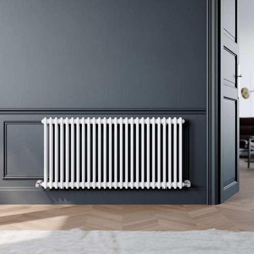 White traditional radiator - white,