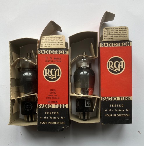 Vintage radio valves - tubes, 6u7