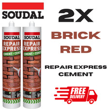 2X BRICK RED Soudal Repair Express Cement 