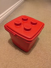 Vintage LEGO 1987 Red Storage