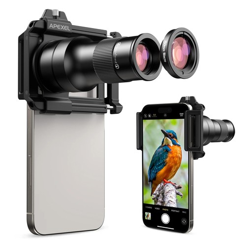 Apexel 2in1 telephoto - telephoto, macro